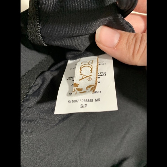 NEW $128 Becca Fine Line One-Shoulder‎ One-Piece Swimsuit Black [ SZ Small ] - Picture 8 of 12